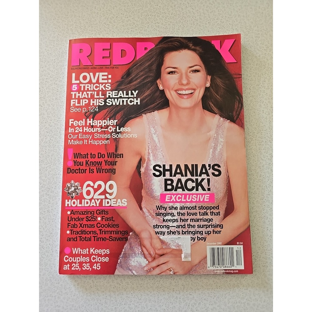 2002 DECEMBER REDBOOK‎ MAGAZINE - SHANIA TWAIN COVER